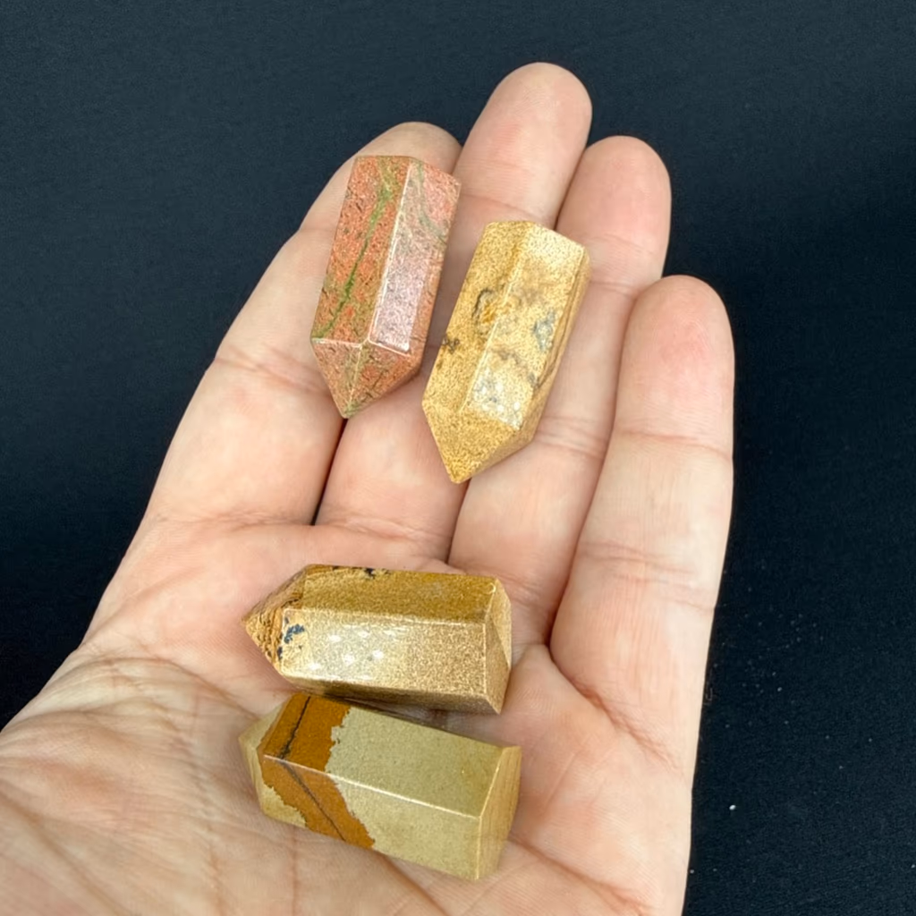 Jasper Obelisk Mini - Orijinal Doğal Taş ve Şifa Kristali Görsel 1