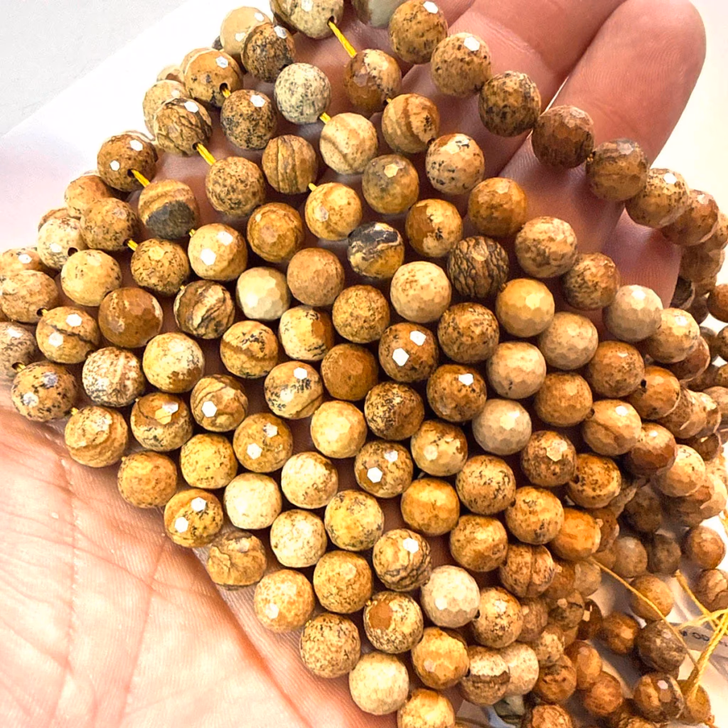 Jasper Odun Dizi Faset 8 mm İncele ve Satın Al Jasper Odun Dizi Faset 8 mm - Orijinal Doğal Taş ve Şifa Kristali Görsel 1