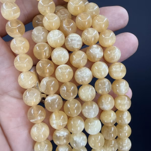 Kalsit Dizi 10 mm - Orijinal Şifalı Kristal - Görsel 1