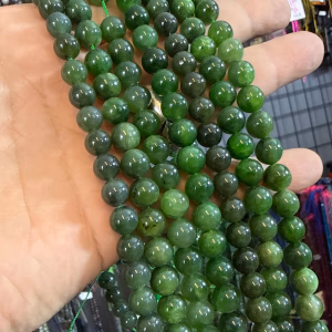 Kanada Yeşim Dizi 8 mm - Orijinal Şifalı Kristal - Görsel 1