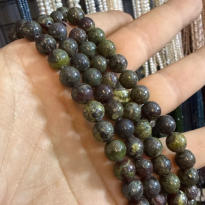 Kanbaba Jasper Dizi 8 mm - Orijinal Şifalı Kristal - Görsel 1