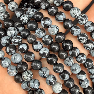 Kartanesi Obsidiyen Faset 6mm - Orijinal Şifalı Kristal - Görsel 1