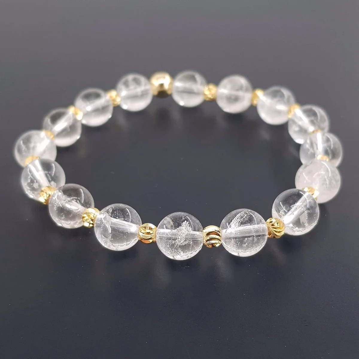 Kristal Kuvars Bileklik 8mm
