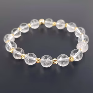 Kristal Kuvars Bileklik 8mm - Orijinal Şifalı Kristal - Görsel 1