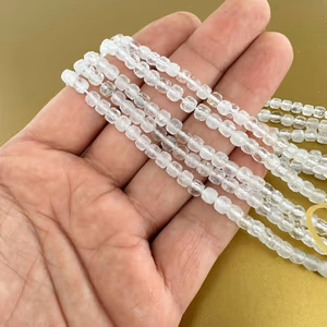Kristal Kuvars Dizi 3mm Küp - Orijinal Şifalı Kristal - Görsel 1