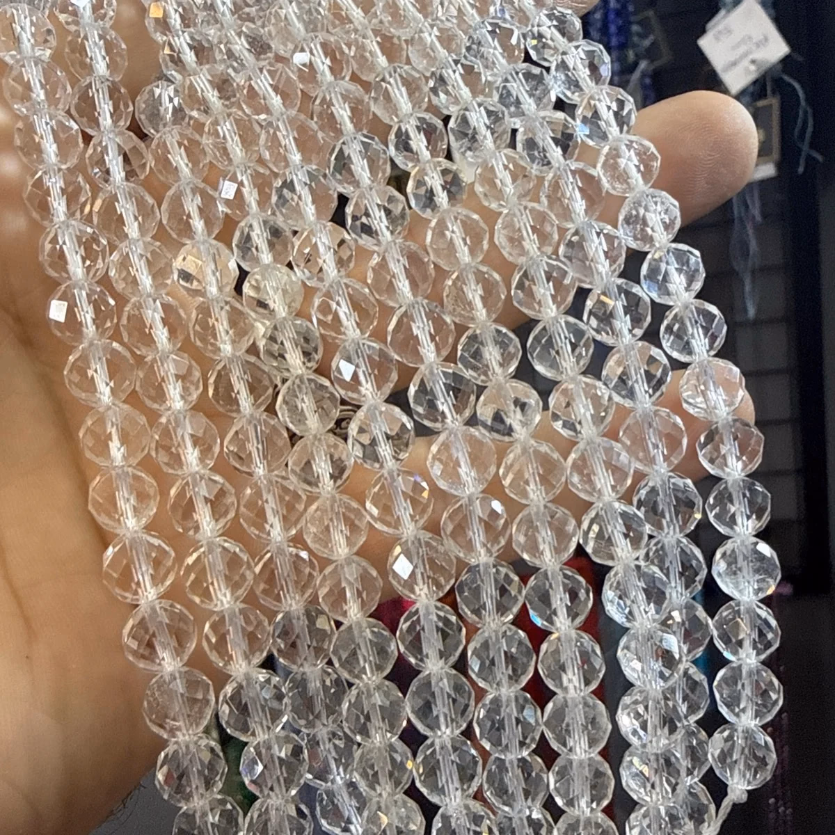 Kristal Kuvars Faset Dizi 8 mm