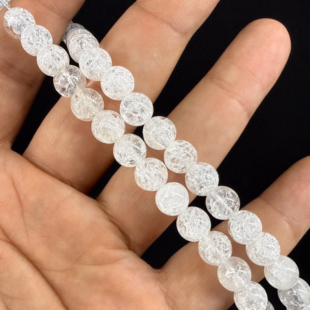 Kristal Kuvars Necef Dizi 8 mm İncele ve Satın Al Kristal Kuvars Necef Dizi 8 mm - Orijinal Doğal Taş ve Şifa Kristali Görsel 1