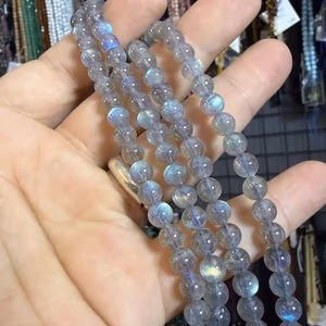 Labradorit A+ Dizi 6 mm - Orijinal Şifalı Kristal - Görsel 1