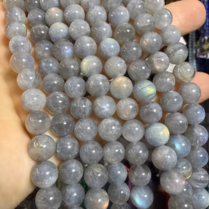 Labradorit Dizi 8 mm - Orijinal Şifalı Kristal - Görsel 1