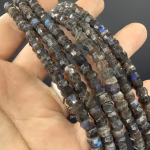 Labradorit Rondela Faset Dizi 6mm Orijinal Kristal Detay Görseli 1