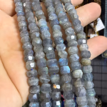 Labradorit Rondela Faset Dizi 6mm Orijinal Kristal Detay Görseli 2