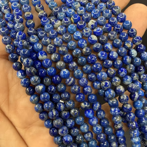 Lapis Lazuli Dizi 4 mm - Orijinal Şifalı Kristal - Görsel 1