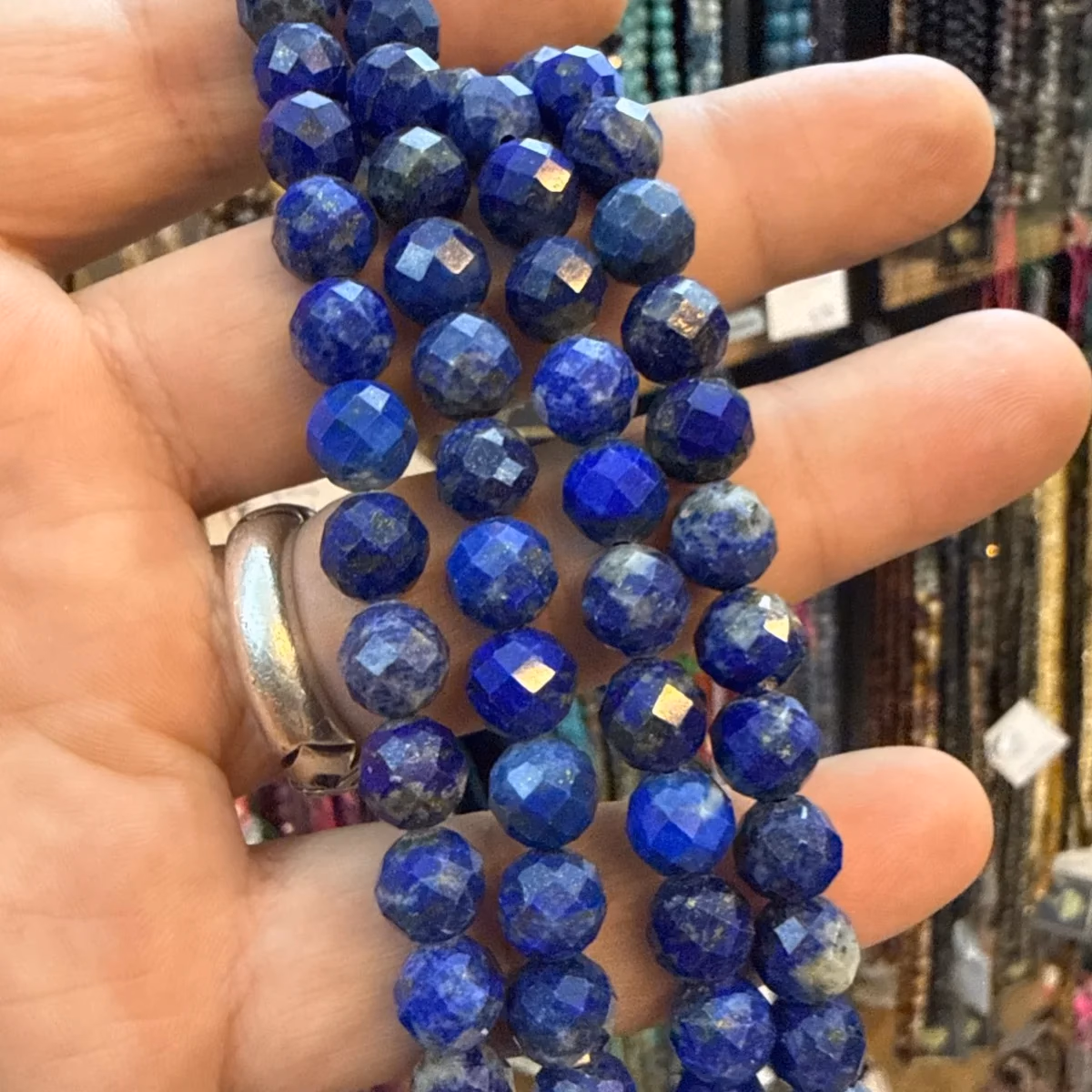 Lapis Lazuli Faset Dizi 6 mm