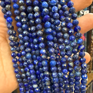 Lapis Lazuli Faset Dizi 8 mm - Orijinal Şifalı Kristal - Görsel 1