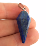 Lapis Lazuli Kolye Ucu Sarkaç Orijinal Kristal Detay Görseli 2