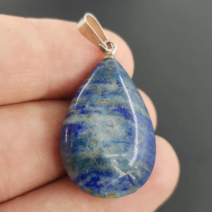 Lapis Lazuli Kolye Ucu - Orijinal Şifalı Kristal - Görsel 2