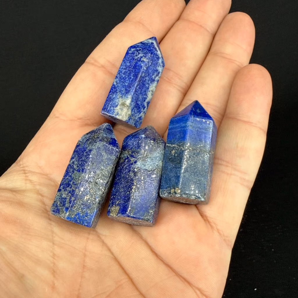Lapis Lazuli Obelisk Mini - Orijinal Doğal Taş ve Şifa Kristali Görsel 1