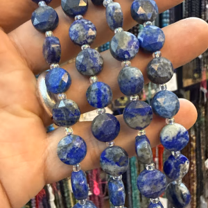 Lapis Lazuli Petek Dizi - Orijinal Şifalı Kristal - Görsel 1