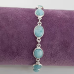 Larimar Künye (Gümüş) Orijinal Kristal Detay Görseli 1