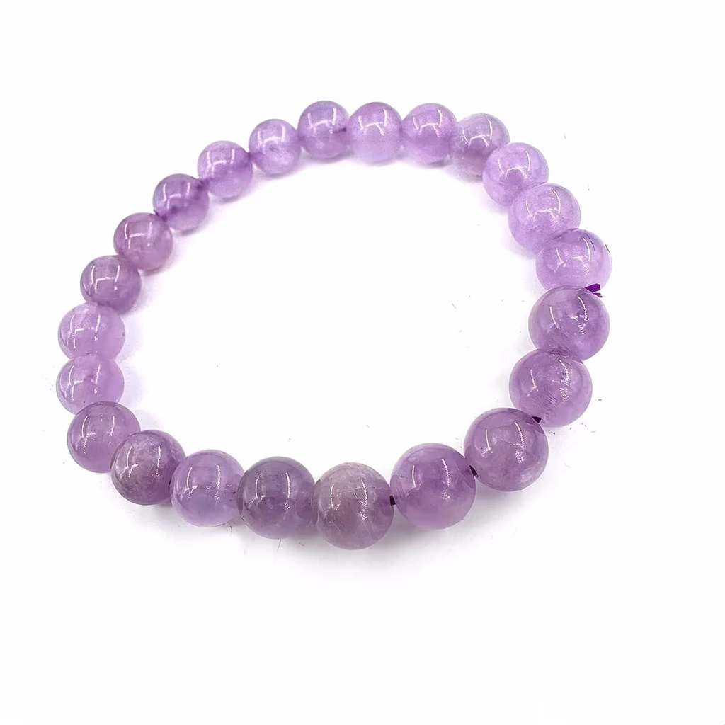 Lavender Bileklik 8mm İncele ve Satın Al Lavender Bileklik 8mm - Orijinal Doğal Taş ve Şifa Kristali Görsel 1