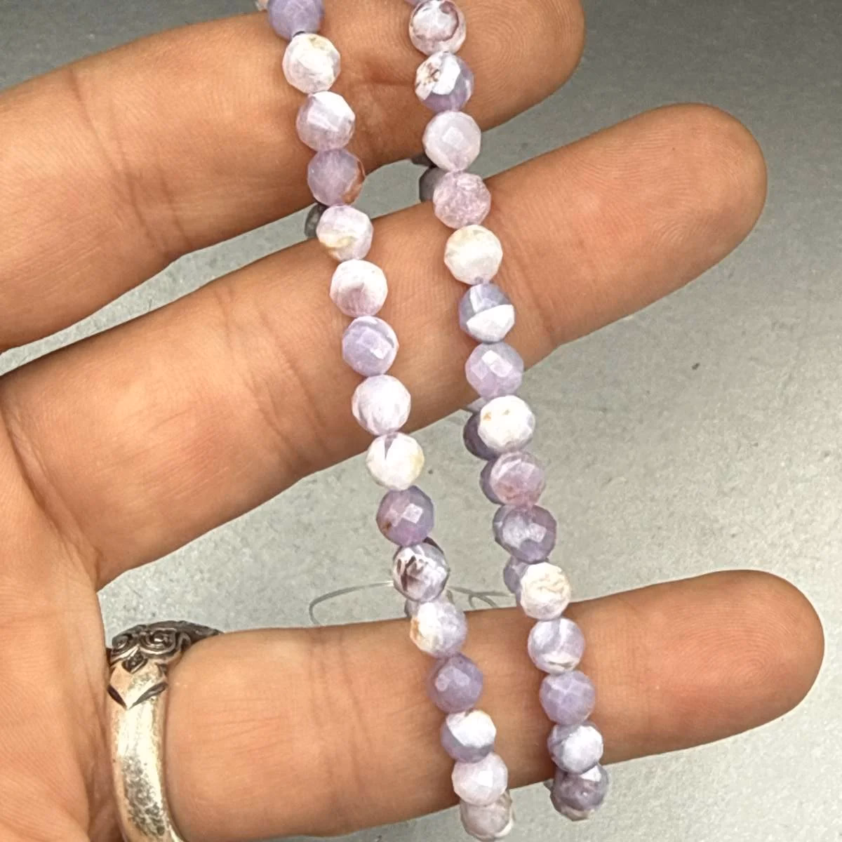 Lavender Faset Bileklik 6 mm