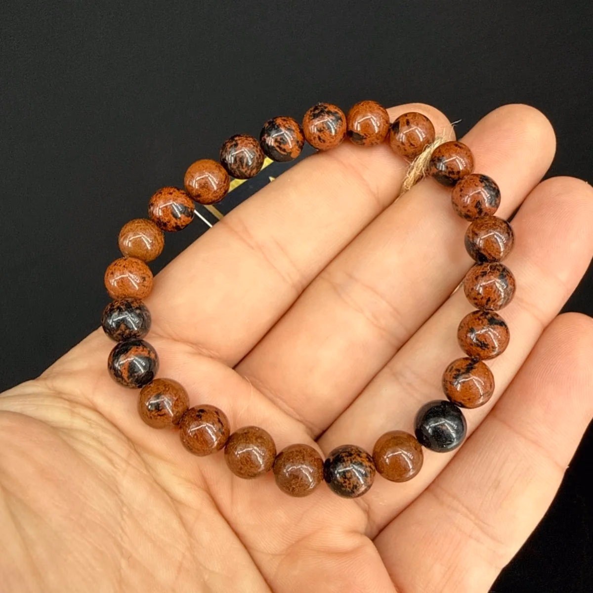 Mahogany Obsidiyen Bileklik 8 mm