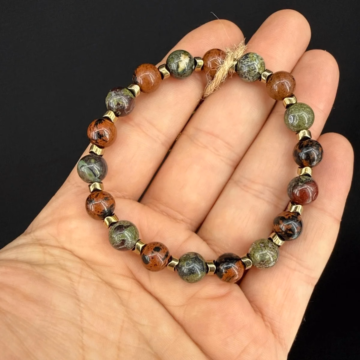 Mahogany Obsidiyen / Kantaşı Bileklik 8 mm