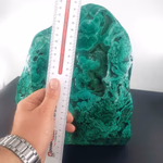 Malahit Ham Taş Orijinal Kristal Detay Görseli 3
