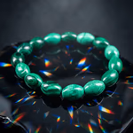 Malakit Bileklik 8mm AAA Orijinal Kristal Detay Görseli 2