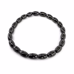 Manyetit Bileklik 8 x 5,40mm - Orijinal Şifalı Kristal - Görsel 1
