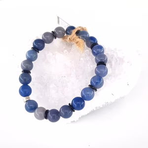 Mavi Aventurin Bileklik 8mm - Orijinal Şifalı Kristal - Görsel 1