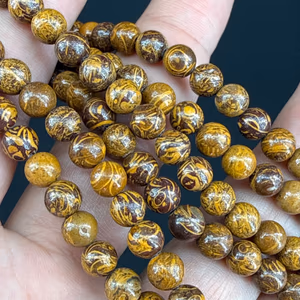 Miriam Jasper Dizi 6mm - Orijinal Şifalı Kristal - Görsel 1