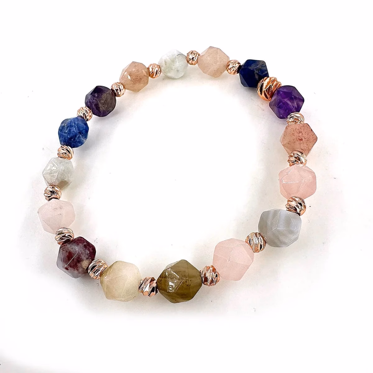 Mix Bileklik Faset 8mm