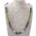 Mix Kolye Yakut, Zümrüt, Safir, Zeberced, Topaz Orijinal Kristal Detay Görseli 1