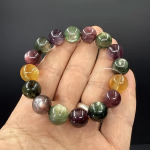 Mix Lepidolit Bileklik 12mm AAA+ Orijinal Kristal Detay Görseli 2
