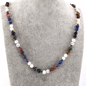 Mix Şifa Kolyesi 6mm - Orijinal Şifalı Kristal - Görsel 2