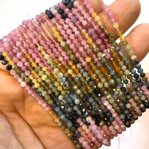 Mix Turmalin Dizi 2 mm - Orijinal Şifalı Kristal - Görsel 1