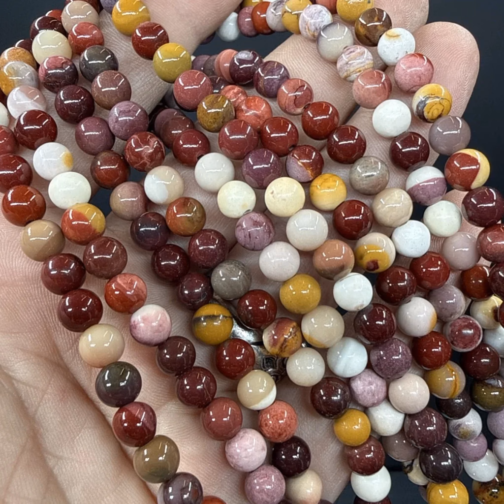 Mokait Jasper Dizi 6 mm İncele ve Satın Al Mokait Jasper Dizi 6 mm - Orijinal Doğal Taş ve Şifa Kristali Görsel 1