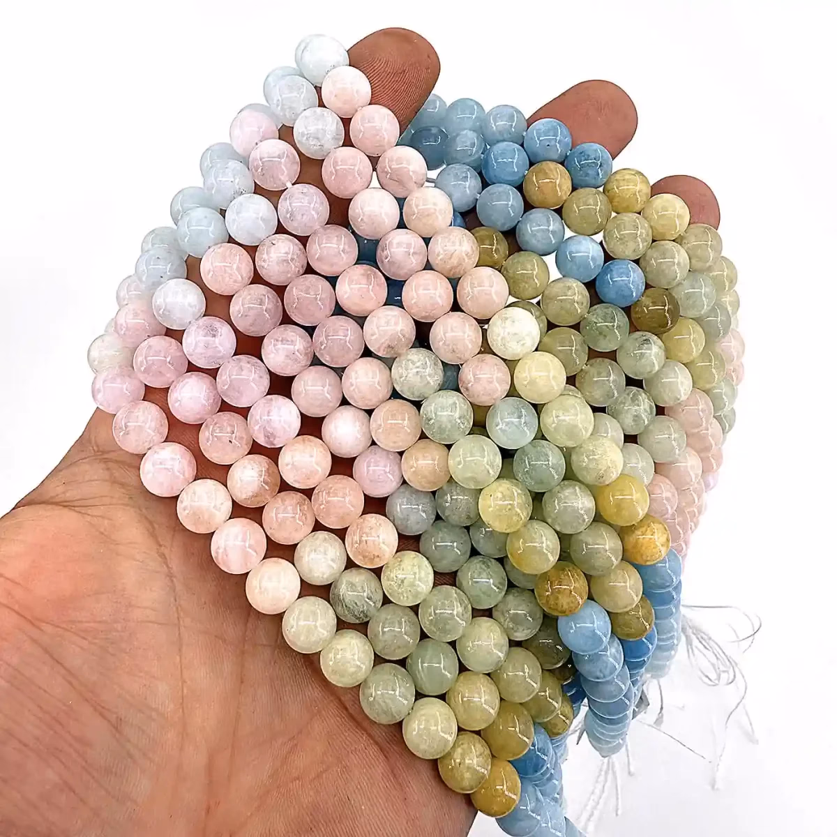 Morganit / Akuamarin / Helyodor Dizi 8mm