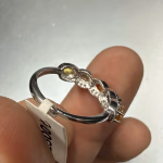 Multi Safir Yüzük Gümüş Orijinal Kristal Detay Görseli 6