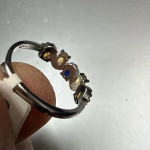 Multi Safir Yüzük Gümüş Orijinal Kristal Detay Görseli 3