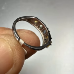 Multi Safir Yüzük Gümüş Orijinal Kristal Detay Görseli 2