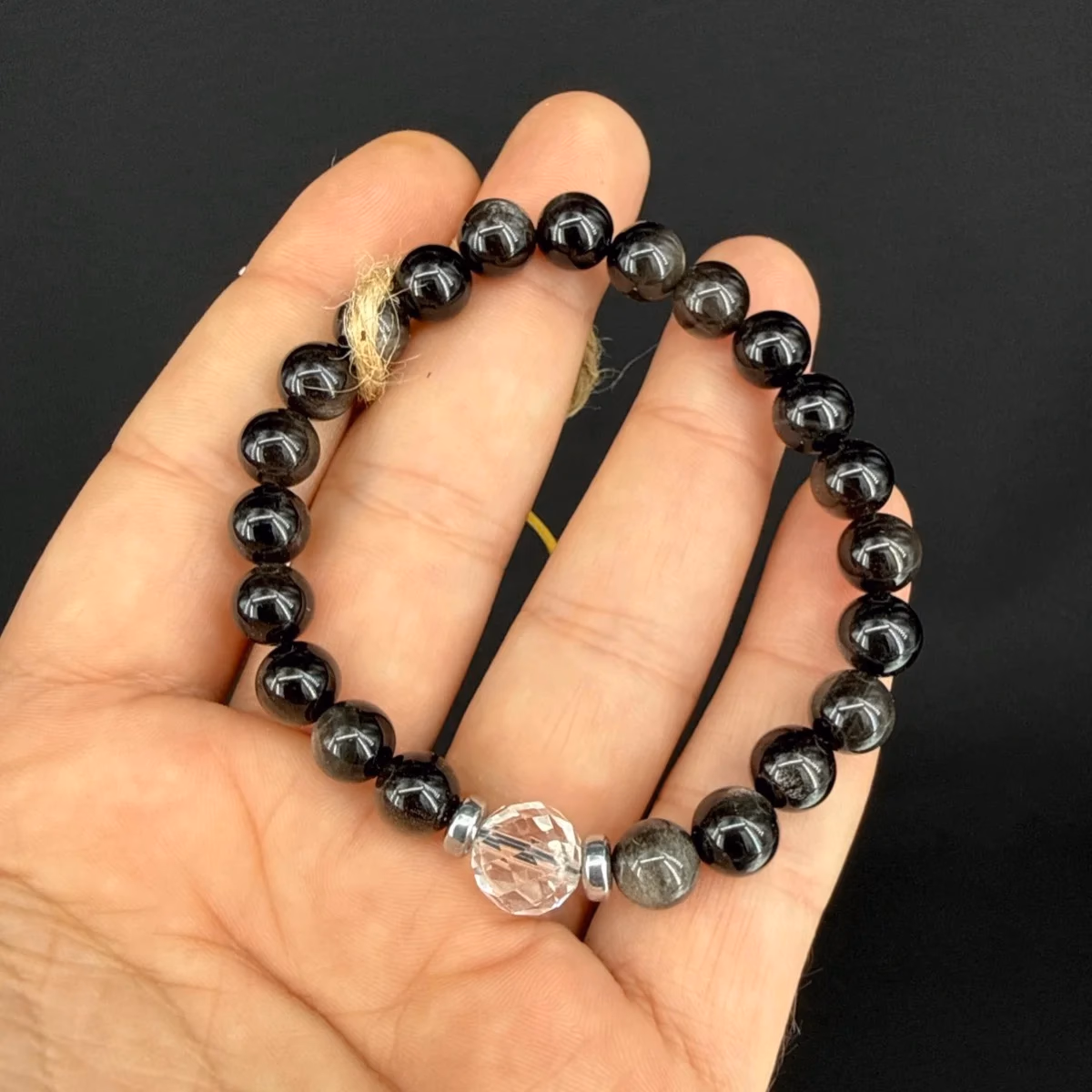 Obsidiyen Bileklik 8 mm