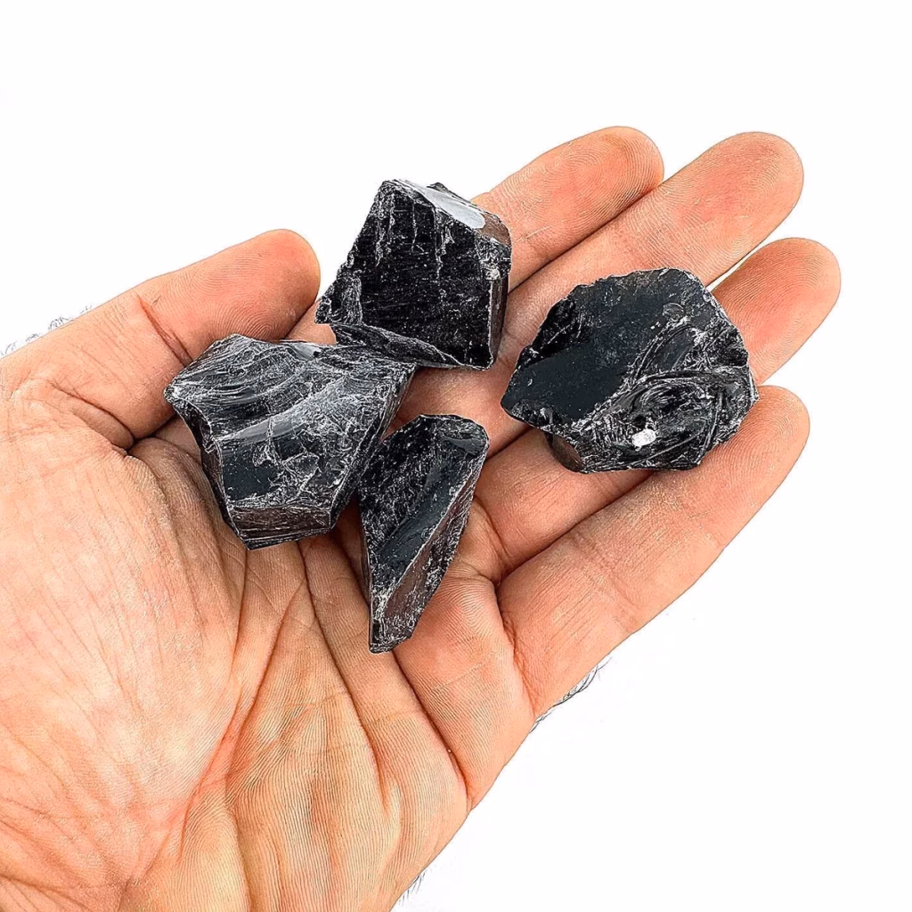 Obsidiyen Ham Taş İncele ve Satın Al Obsidiyen Ham Taş - Orijinal Doğal Taş ve Şifa Kristali Görsel 1