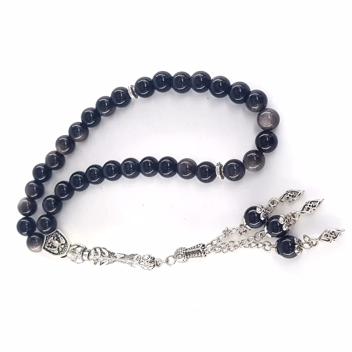 Obsidyen Doğaltaş Tesbih 8mm