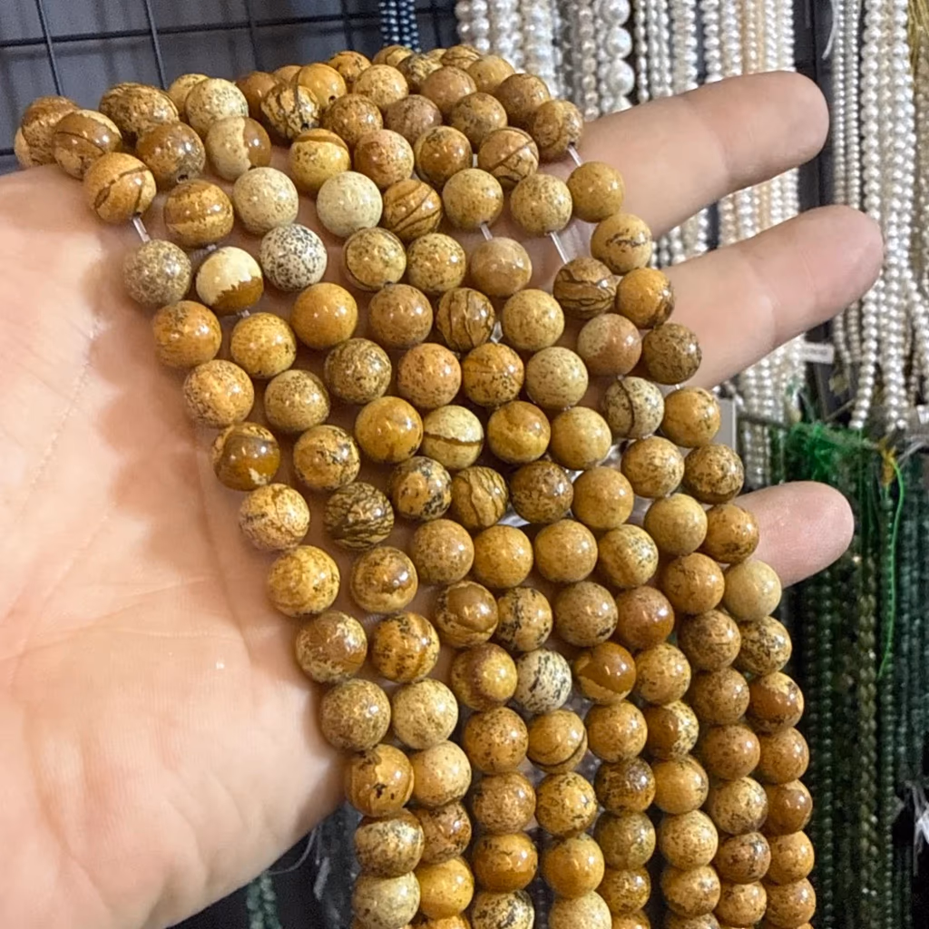 Odun Jasper Dizi 8 mm İncele ve Satın Al Odun Jasper Dizi 8 mm - Orijinal Doğal Taş ve Şifa Kristali Görsel 1