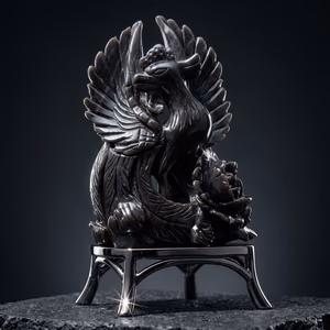 Oğlak Gold Obsidiyen Obje - Orijinal Şifalı Kristal - Görsel 2