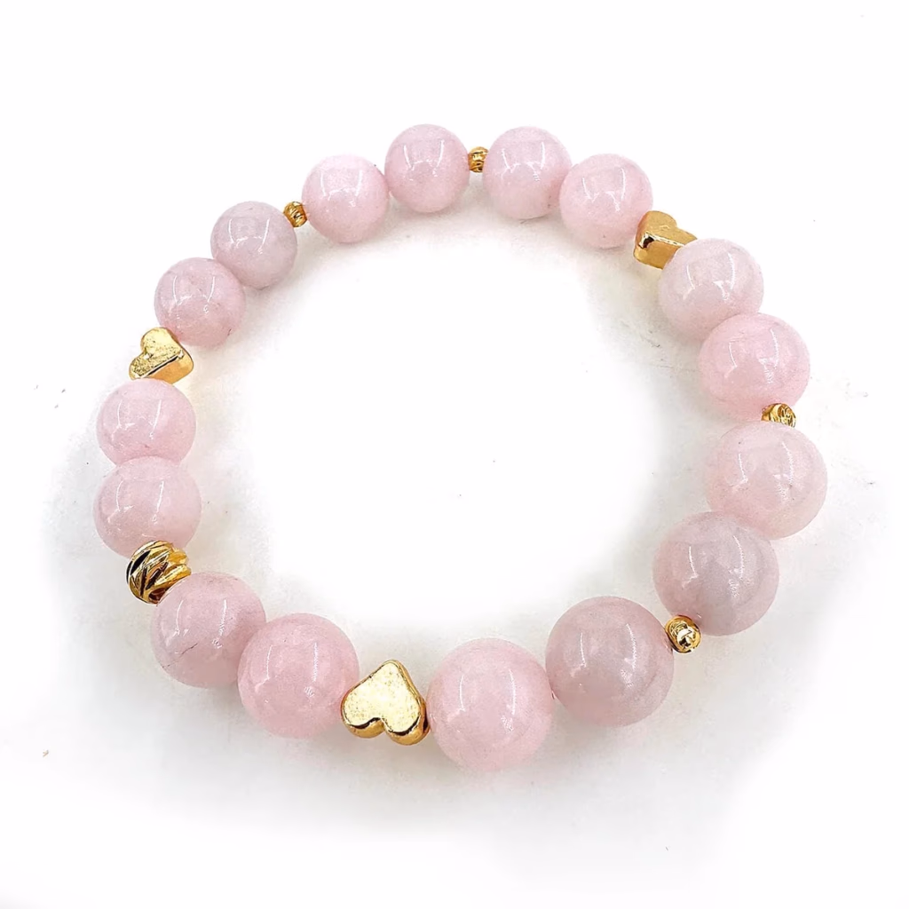 Pembe Kuvars Bileklik AA+ 10mm İncele ve Satın Al Pembe Kuvars Bileklik AA+ 10mm - Orijinal Doğal Taş ve Şifa Kristali Görsel 1