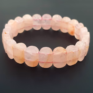 Pembe Kuvars Bileklik Rolex - Orijinal Şifalı Kristal - Görsel 1