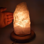Pembe Kuvars Gece Lambası Orijinal Kristal Detay Görseli 3